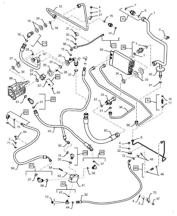 87434402 - Насос гидравл. вентилятора охл. TJ530/STX530, T9060/St.535