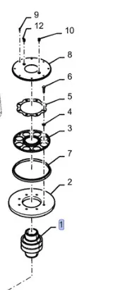 87644205 - Шарнир сф. сочленения рамы T9.615/St.500,550